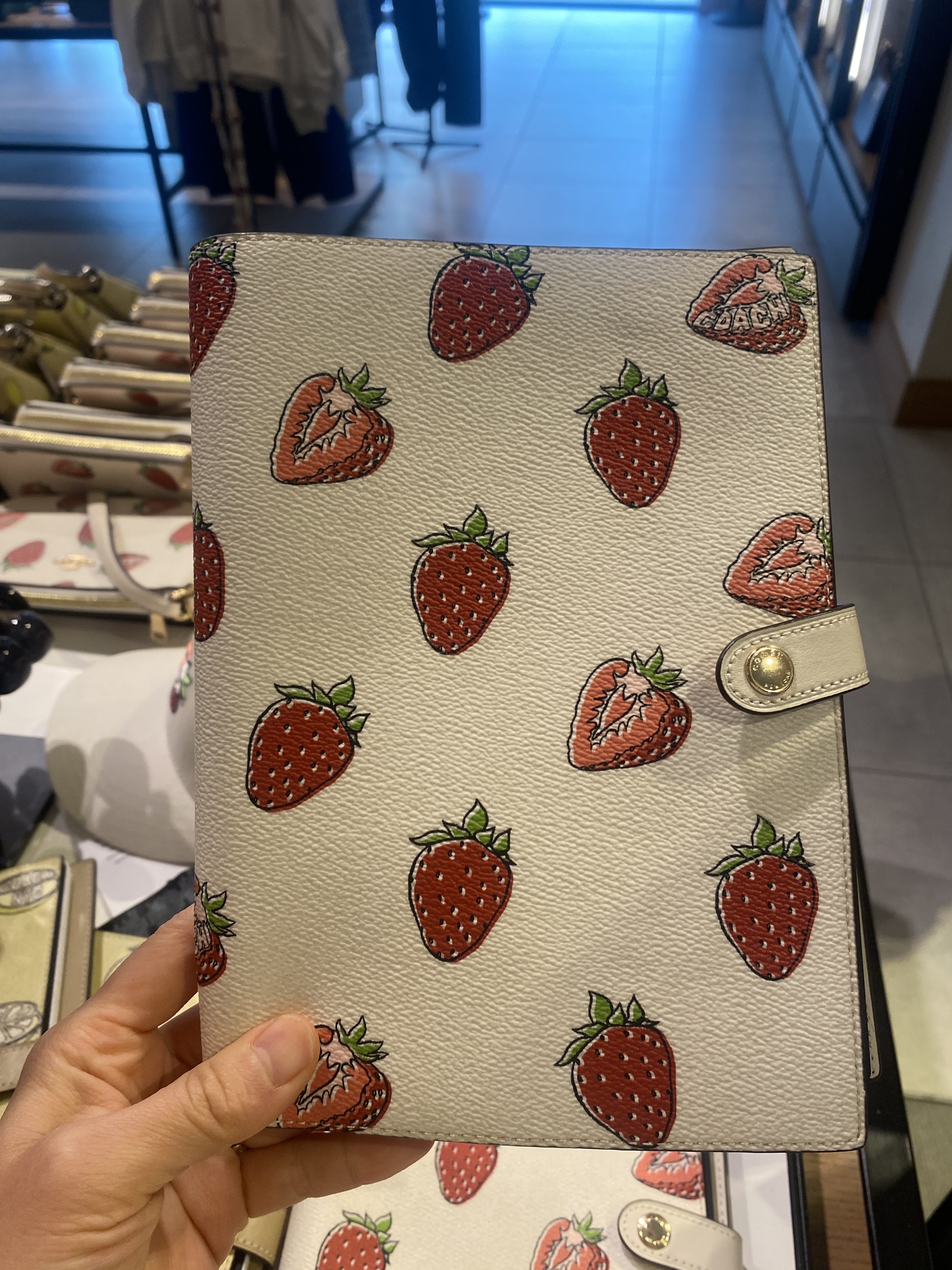 COACH】25' 5月新＊フルーツ柄☆彡コーチ リングノート (Coach/ノート