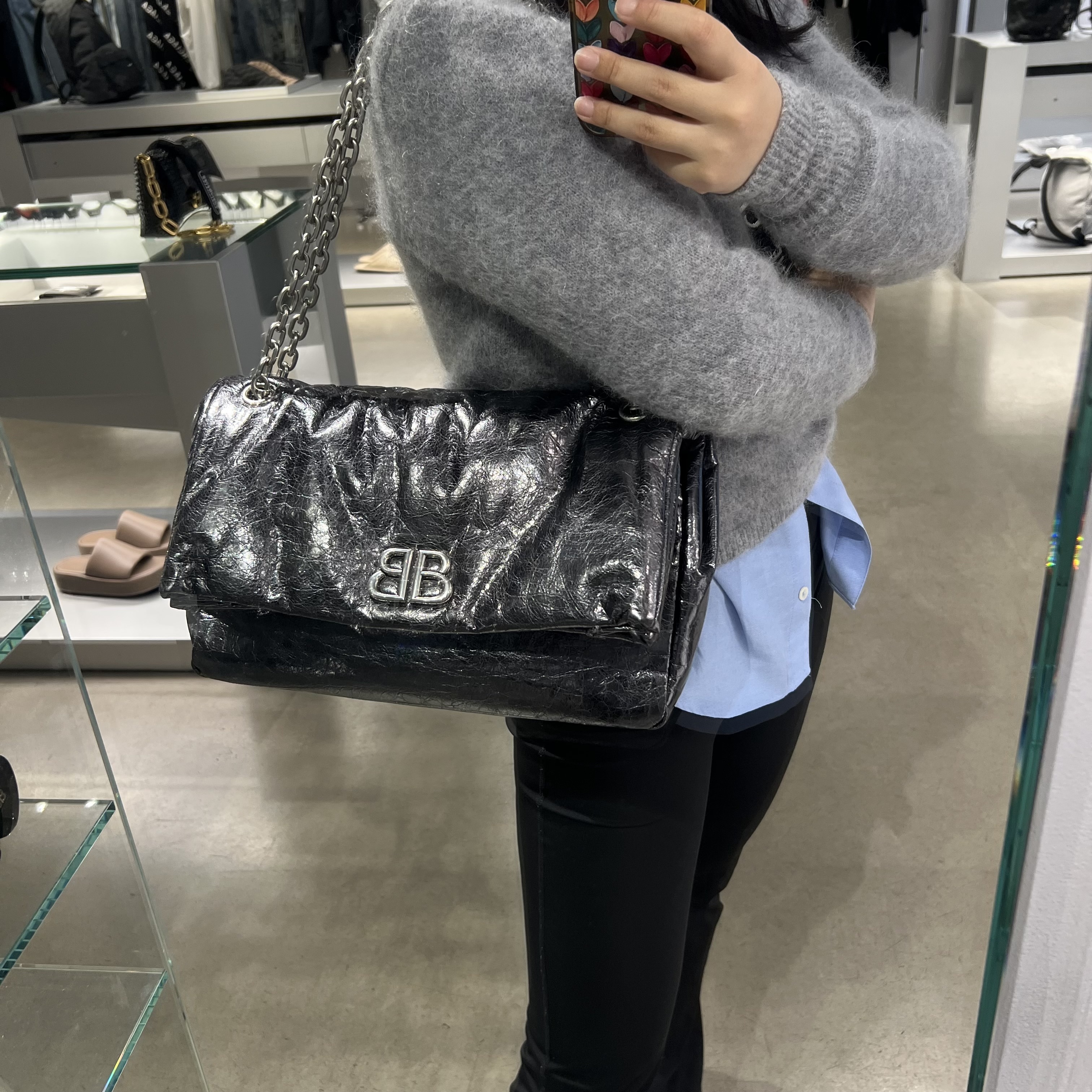 バレンシアガ】超セール！MONACO S キルトレザー BB (BALENCIAGA