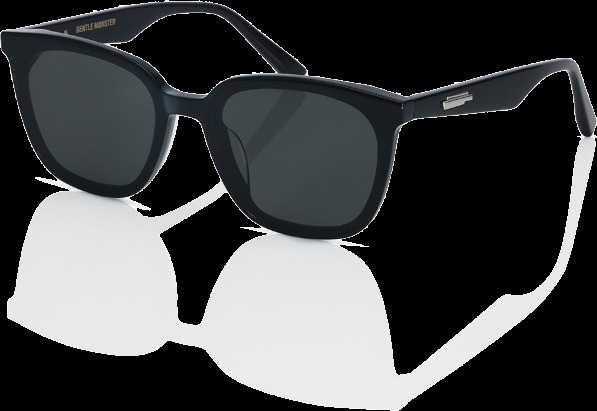 GENTLE MONSTER LILIT 01 スクエア型 黒 サングラス UVカット (Gentle