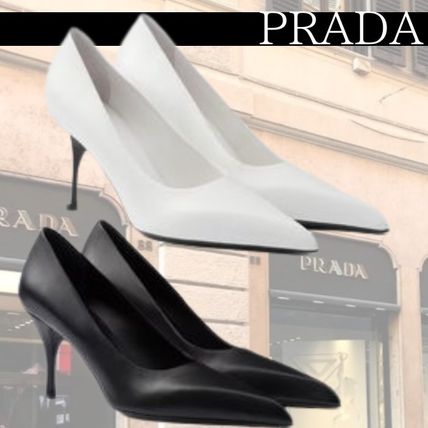 レースアップ 22.5cm PRADA(プラダ) サンダル・ミュール(レディース