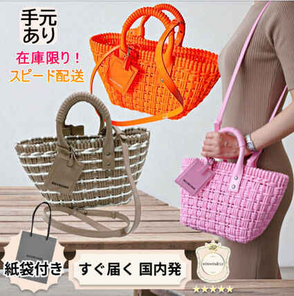 ss ピンク系 BALENCIAGA(バレンシアガ) かごバッグ(レディース