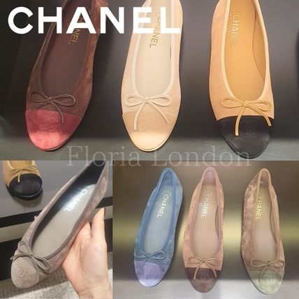 スエード CHANEL(シャネル) フラットシューズ(レディース) - ブランド
