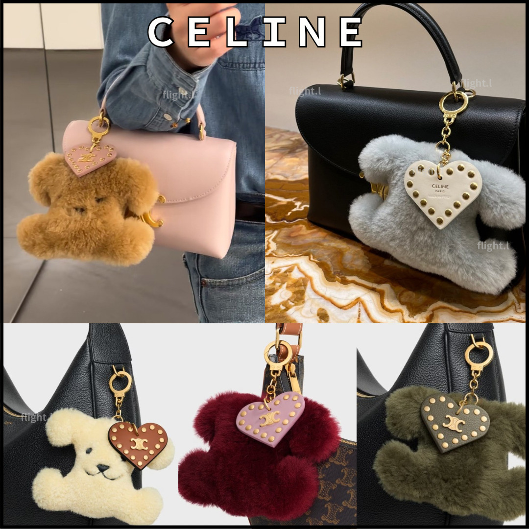 大人気♪ギフトにも◎セリーヌ ポムポム キーホルダー チャーム