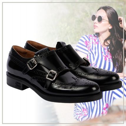 レースアップ MiuMiu(ミュウミュウ) ローファー・オックスフォード