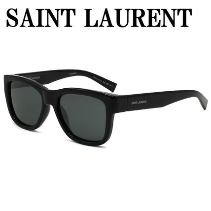 大人気 イヴサンローラン サングラス キャットアイ 金ロゴ 黒 良品