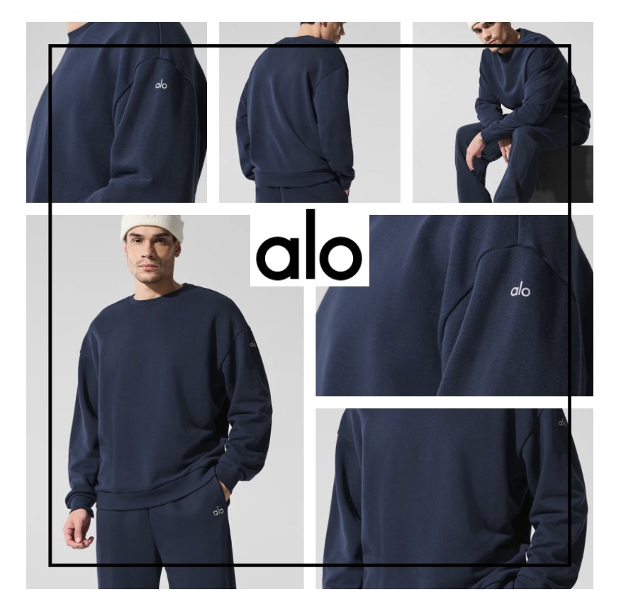 ALO Yoga】メンズ プルオーバーChill Crew Neck Pullover (ALO Yoga