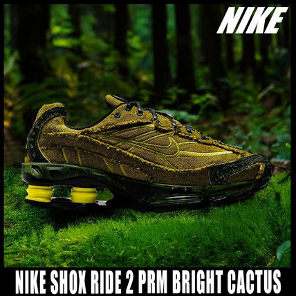 グリーン（緑）系 24.5cm Nike Shox(ナイキ ショックス) スニーカー