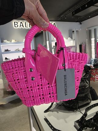 ピンク系 BALENCIAGA(バレンシアガ) かごバッグ(レディース