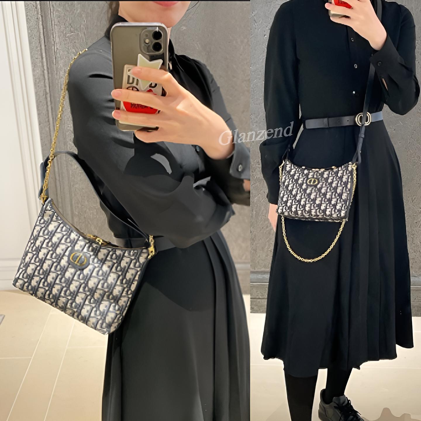 オブリークがお洒落♪【Dior】30 Montaigne Diorling ミニバッグ (Dior