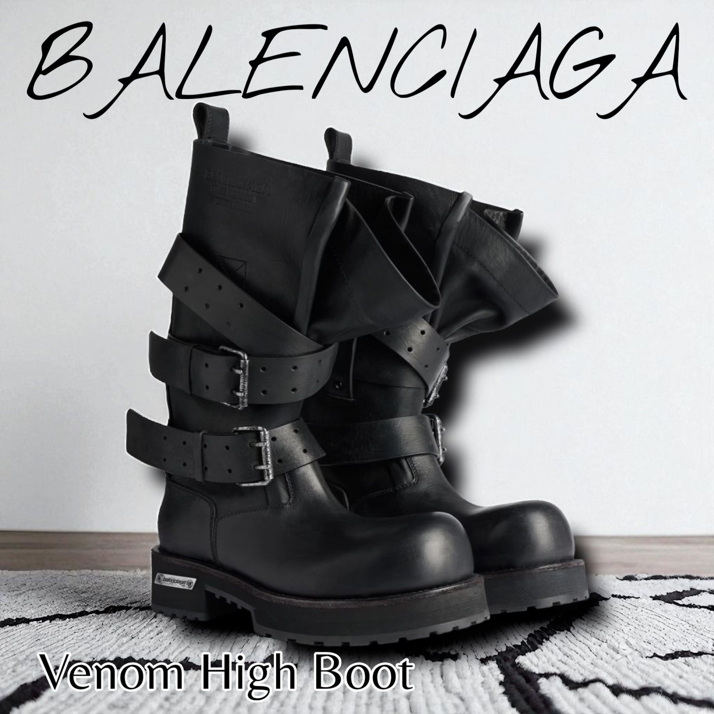 BALENCIAGA＊Venom High Boot ハイブーツ＊送料込 (BALENCIAGA/ブーツ