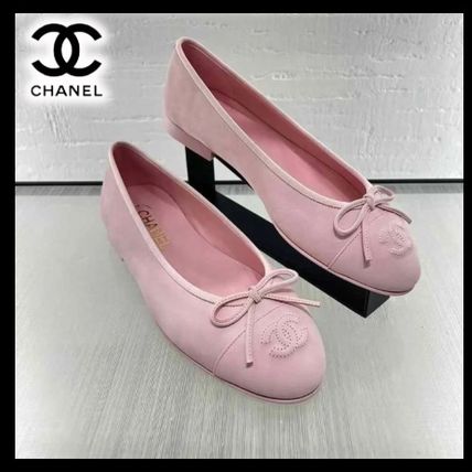 可愛いピンク♪【CHANEL】フラットシューズ バレリーナG02819 (CHANEL