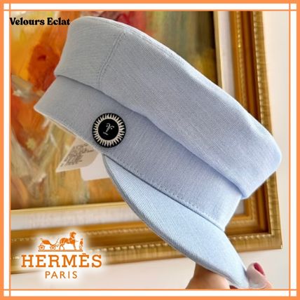 g ブルー（青）系 HERMES(エルメス) 帽子(レディース) - 海外通販のBUYMA