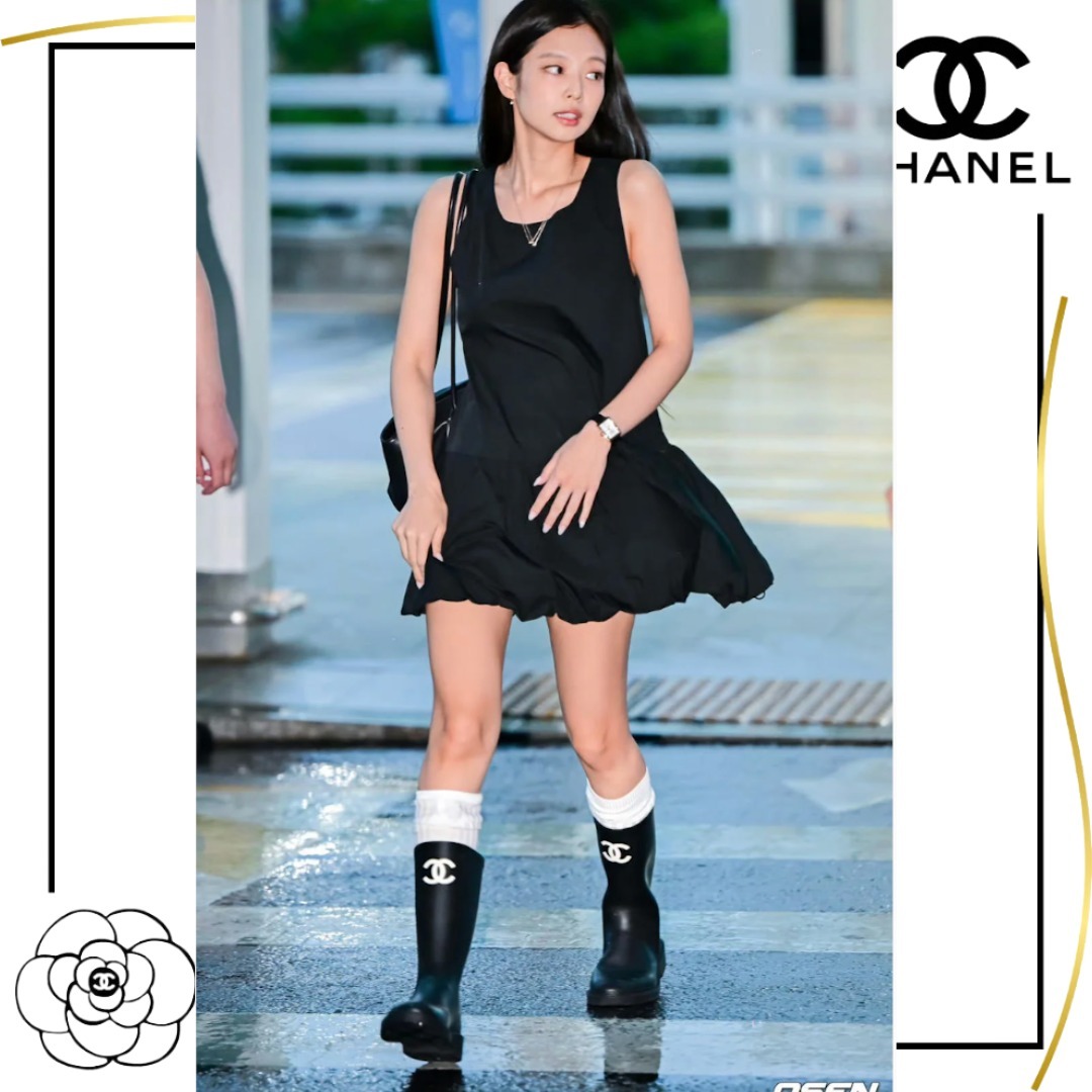 ジェニーちゃん愛用♡世界で大人気】CHANEL レインブーツ (CHANEL