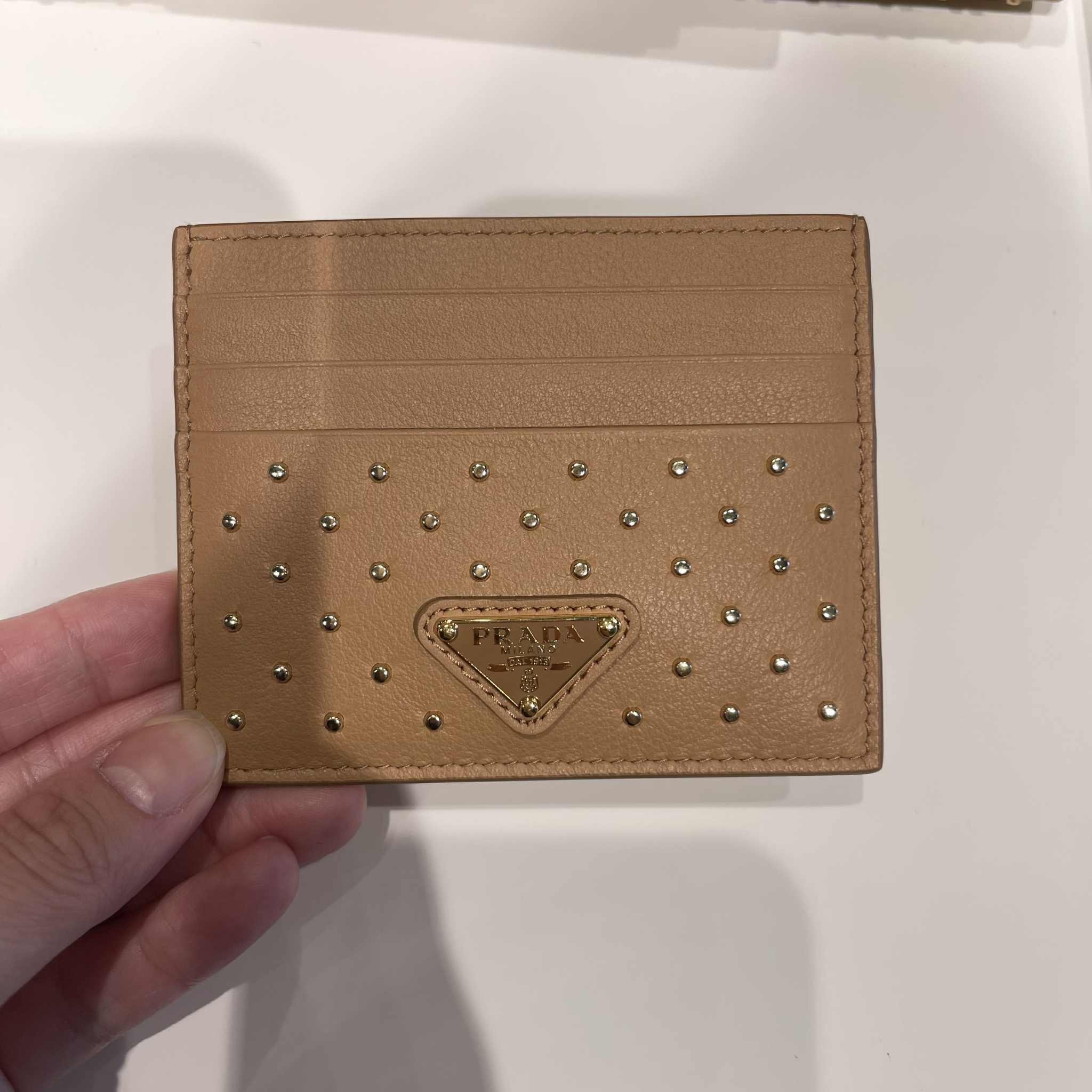 ☆PRADA / プラダ ☆ スタッズドレザー カードケース 1MC025 (PRADA