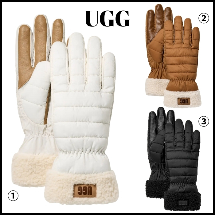 UGG】☆グローブ☆ Women's AW UGGfluff Cuff Glove (UGG/手袋) 103283