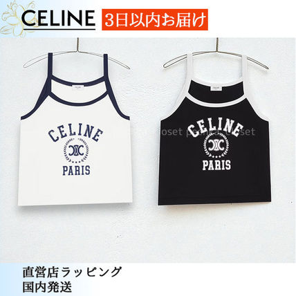 ホワイト（白）系 M CELINE(セリーヌ) キャミソール(レディース