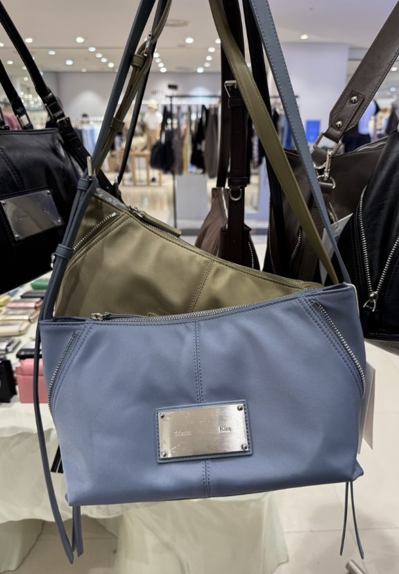 ☆MATIN KIM☆SIDE ZIPPER FABRIC TWO WAY BAG バッグ 韓国発 (Matin