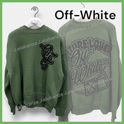 グリーン（緑）系 Off-White(オフホワイト) ニット・セーター(メンズ
