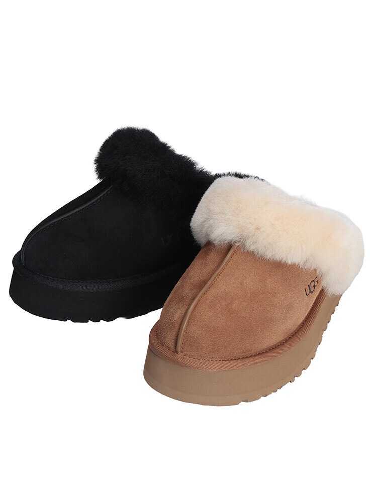 UGG サンダル Disquette スリッパ ムートン フラット (UGG/スリッポン