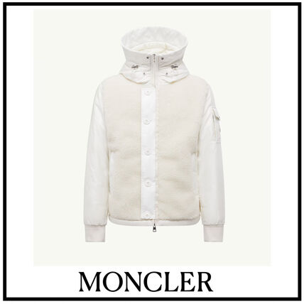 ホワイト（白）系 MONCLER(モンクレール) フリースジャケット(メンズ