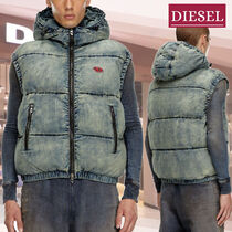 国内直営【DIESEL】w-mons-sl ノースリーブジャケット 送料込 (DIESEL