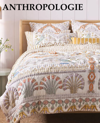 アンソロポロジーのベットカバー〈TWIN QUILT〉 アンソロポロジーの