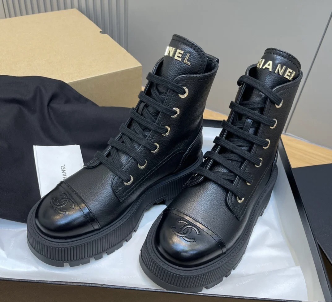 CHANEL】厚底ショートブーツ (CHANEL/ショートブーツ・ブーティ