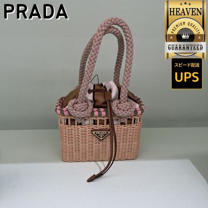 ピンク系 PRADA(プラダ) かごバッグ(レディース) - ブランド通販のBUYMA