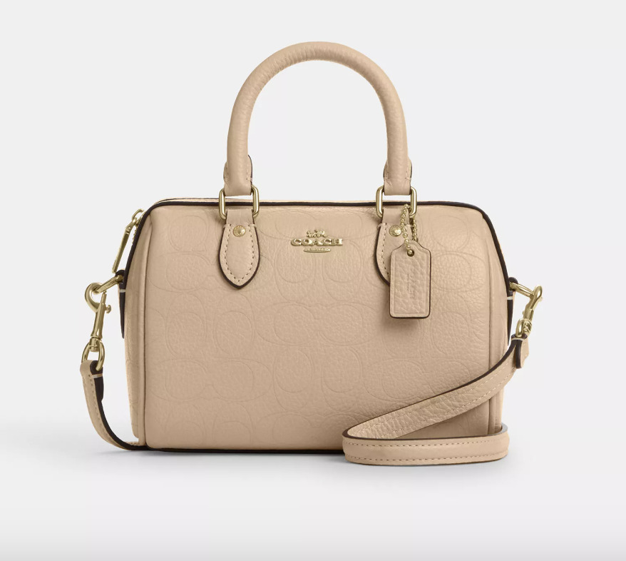 ミニ ローアン クロスボディ バッグ・シグネチャー レザー (Coach