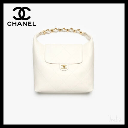 キルティング ホワイト（白）系 CHANEL(シャネル) トートバッグ