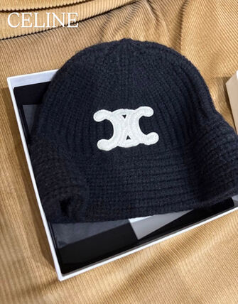 CELINE セリーヌ トリオンフ クロシェ バケットハット/カシミア