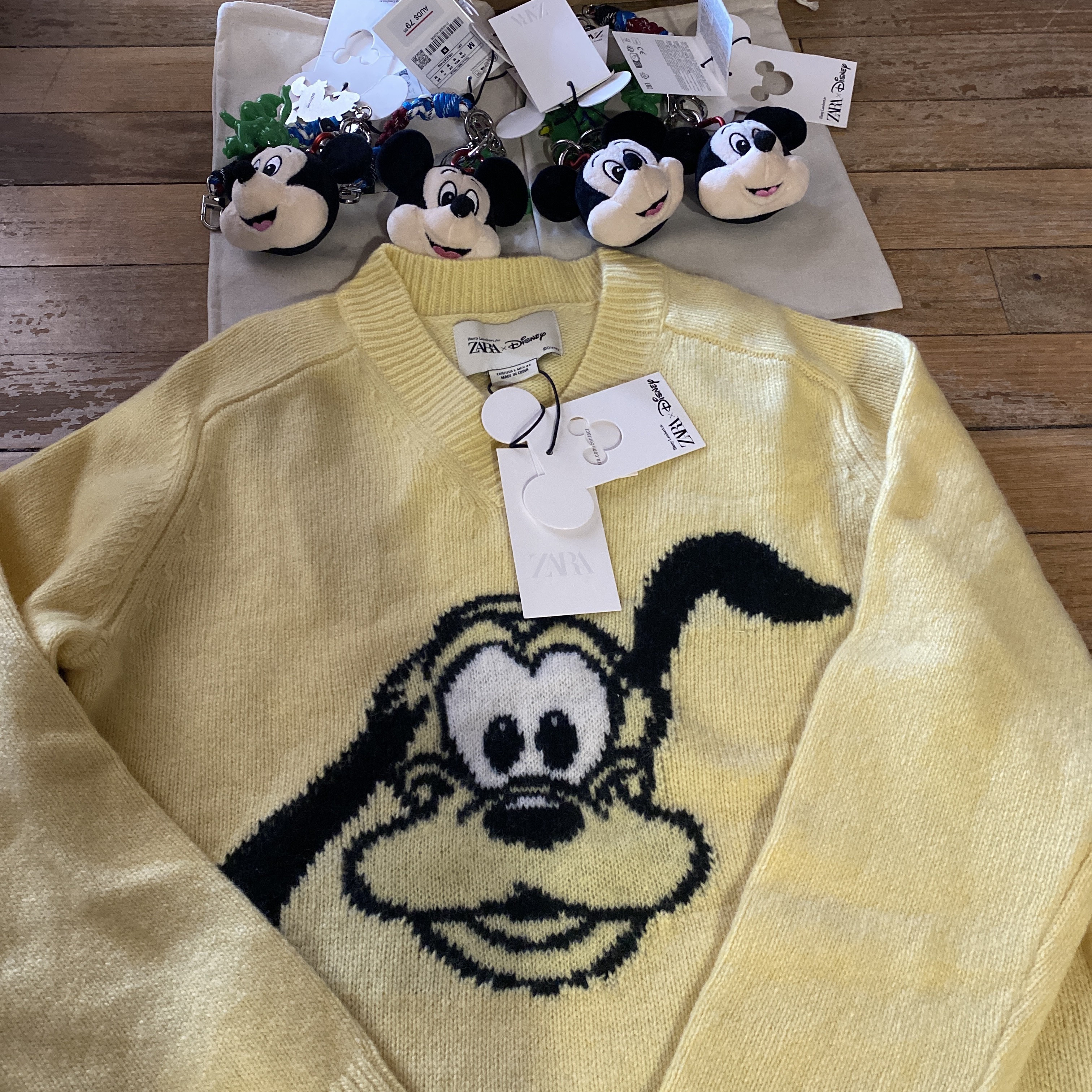 ZARA】 PLUTO ウールセーター HARRY LAMBERT X DISNEY (ZARA/ニット