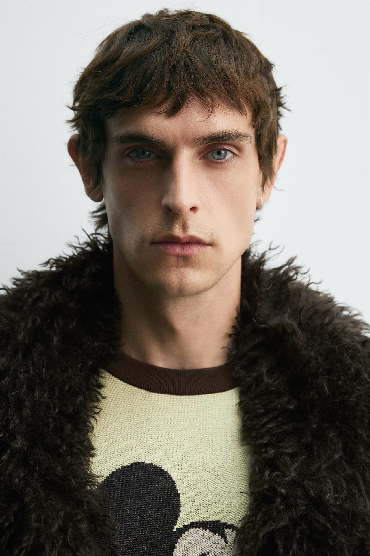 ZARA】チェック柄コンビコート HARRY LAMBERT X DISNEY (ZARA/アウター