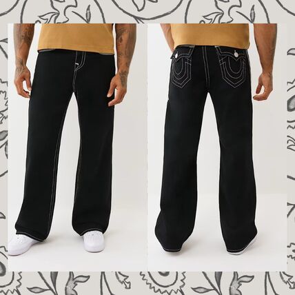 TRUE RELIGION】 VINNY FLATLOCK ULTRA BAGGY JEAN 34 パンツ (TRUE