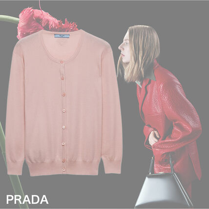 ピンク系 PRADA(プラダ) カーディガン(レディース) - ブランド通販のBUYMA