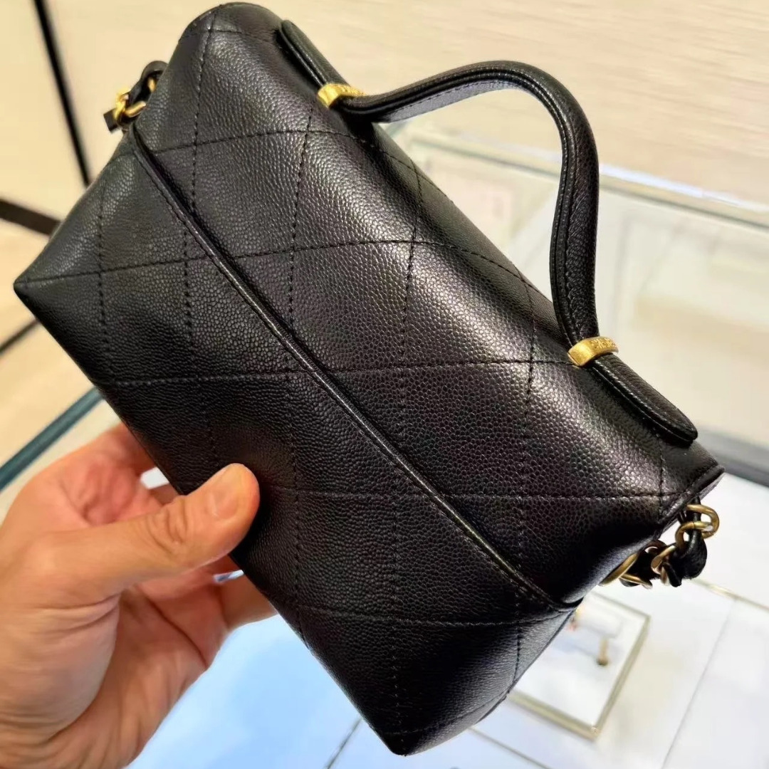 洗練ミニサイズ】CHANEL トップハンドル ショルダーバッグ (CHANEL