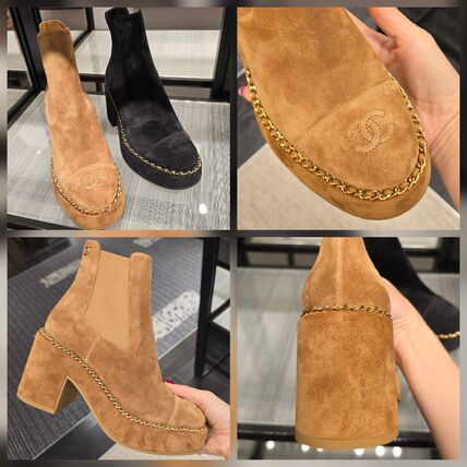 スエード CHANEL(シャネル) ブーツ(レディース) - ブランド通販のBUYMA