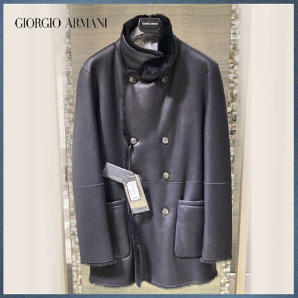 GIORGIO ARMANI《リバーシブル ピーコート》シープスキン 直営店