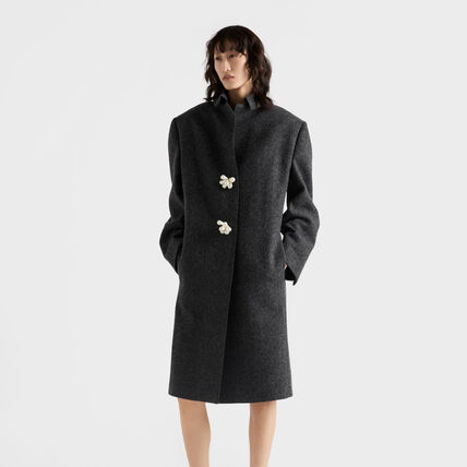 グレー（灰色）系 PRADA(プラダ) コート(レディース) - ブランド通販の