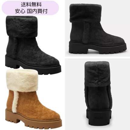 異素材ミックス Coach(コーチ) ブーツ(レディース) - ブランド通販のBUYMA