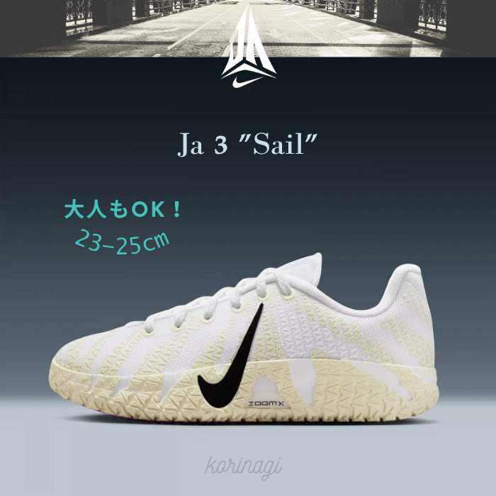 新色入荷！【大人もOK】NIKE 最新 Ja 3 