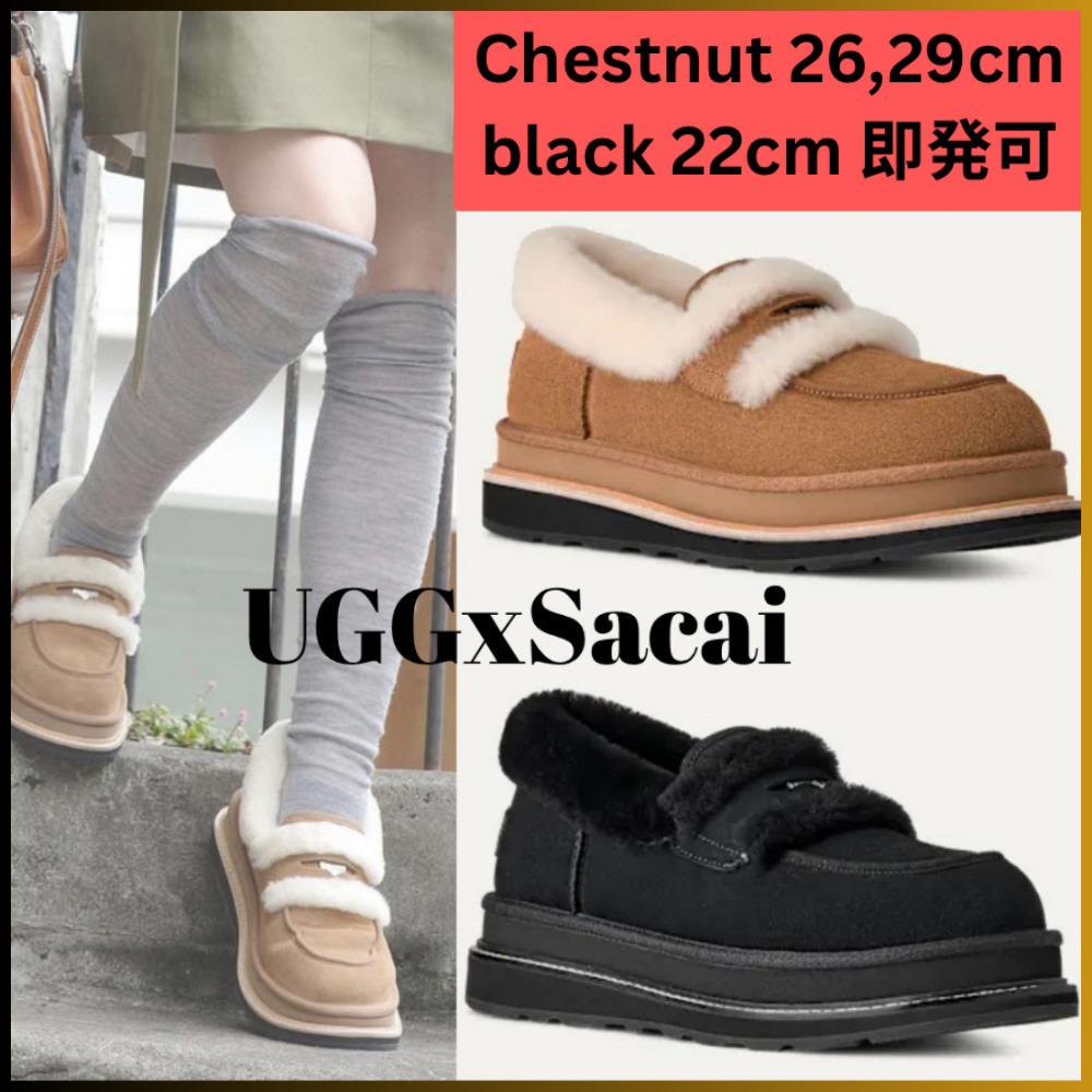 限定コラボ☆UGG×sacai☆オールジェンダー スエード ローファー (UGG