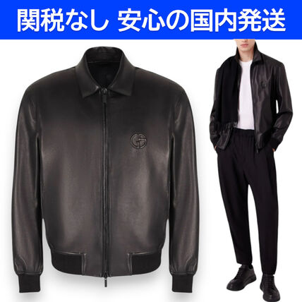 L GIORGIO ARMANI(ジョルジオアルマーニ) レザージャケット(メンズ