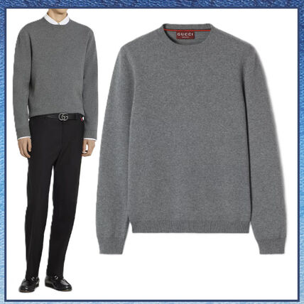 グレー（灰色）系 L GUCCI(グッチ) ニット・セーター(メンズ