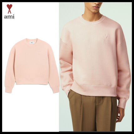 ピンク系 AMI PARIS(アミ パリス) スウェット・トレーナー(メンズ