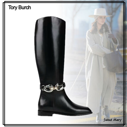 エレガントスタイル 24.5cm Tory Burch(トリーバーチ) ロングブーツ