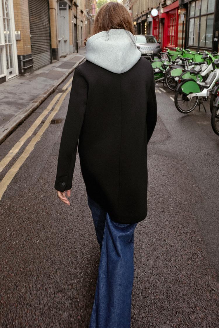 ZARA】コンビフードコート (ZARA/コート) 124316845【BUYMA】