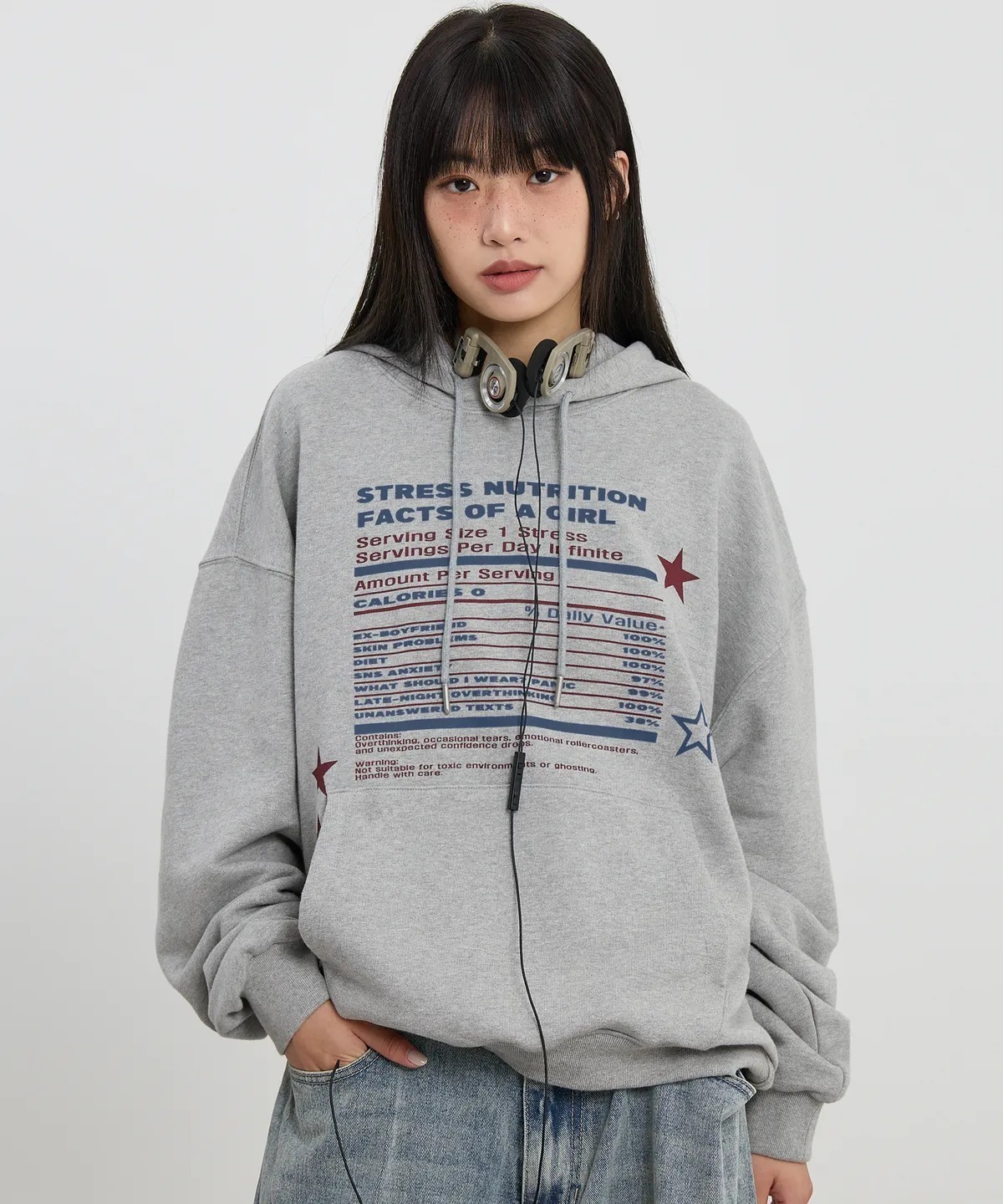 HOODHOOD】Girl Stress Nutrition ALD1 サンウォン着用 (HOODHOOD
