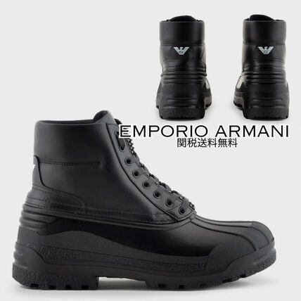 レザー（本革） EMPORIO ARMANI(エンポリオアルマーニ) ブーツ(メンズ