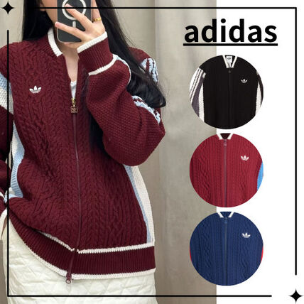 ブルー（青）系 adidas(アディダス) カーディガン(メンズ) - ブランド